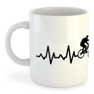 Kruskis Mtb Heartbeat Mug 325ml Blanco