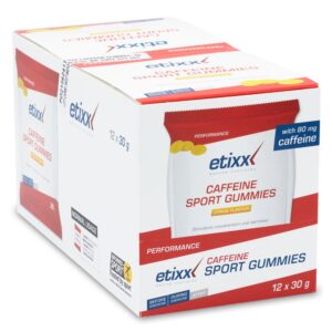 Etixx Sport Caffeine 12 Units Caffeine Energy Gummies Box Blanco