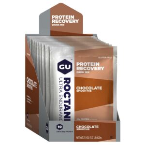 Gu Roctane Recovery 10 Units Chocolate Smooth Marrón