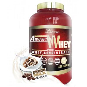 Nutrisport Invicted Advanced Whey 2.2kg Choco Milk Rojo