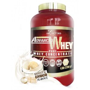 Nutrisport Invicted Advanced Whey 2.2kg White Chocolate Rojo