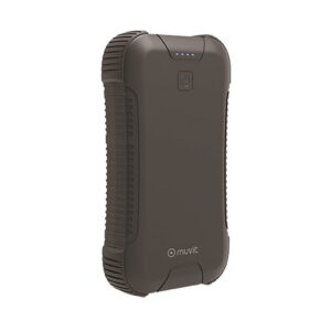 Muvit Ip66 Waterproof Power Bank 2 Usb 2.4a Ports + Type C 3a Port Negro 27000 mAh