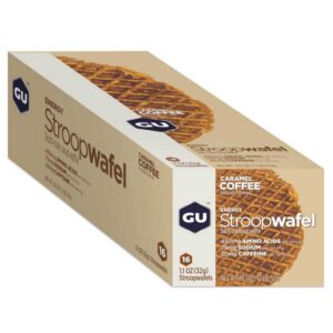 Gu Stroopwafel 16 Units Caramel&coffee Marrón