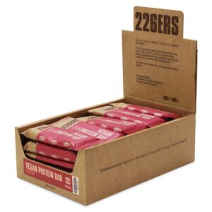 226ers Vegan Protein 40g 30 Units Cherry Energy Bars Box Rosa