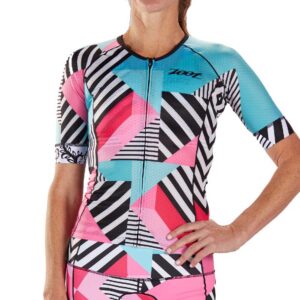 Zoot Ltd Aero Cali 19 Short Sleeve Jersey Azul L Mujer