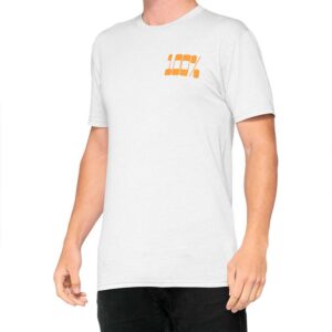 100percent Trona Short Sleeve T-shirt Blanco L Hombre