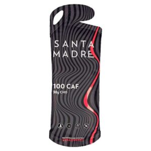Santa Madre 30cho 100 Caf Energy Gels Box 50ml 30 Units Strawberry Negro