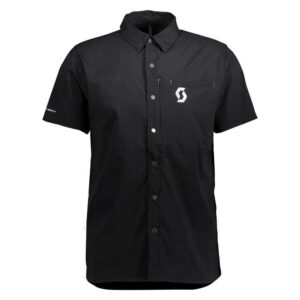 Scott Button Bt Short Sleeve Shirt Negro M Hombre