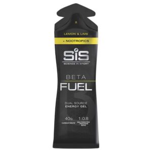 Sis Beta Fuel + Nootropics Lemon & Lime 60ml Energy Gel Negro