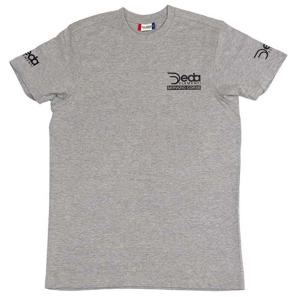 Deda Servizio Corse Short Sleeve T-shirt Gris L Hombre