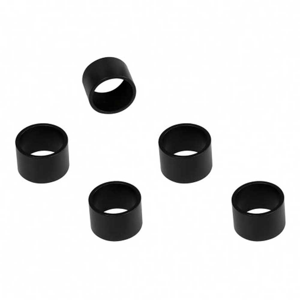Eltin Aluminium 1´´ 20 Mm Headset Spacers 5 Units Negro