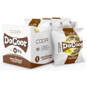 Amix Docoor White Chocolate Hazelnut 280g 4 Units Transparente