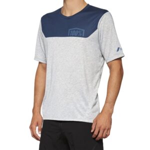 100percent Airmatic Short Sleeve Enduro Jersey Azul,Gris L Hombre