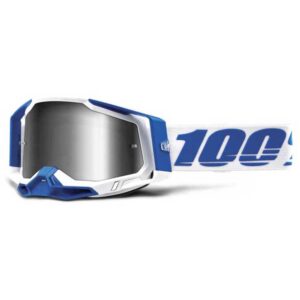 100percent Racecraft 2 Isola Goggles Blanco Silver Flash Mirror/CAT3