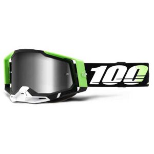100percent Racecraft 2 Kalkuta Goggles Negro Silver Mirror/CAT3
