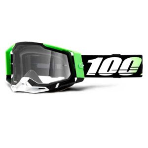 100percent Racecraft 2 Kalkuta Goggles Negro Clear Mirror/CAT0